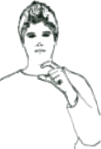 رسم إشارة حرف العين
