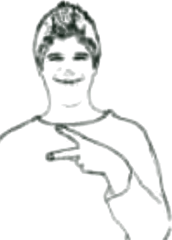 رسم إشارة حرف الدال